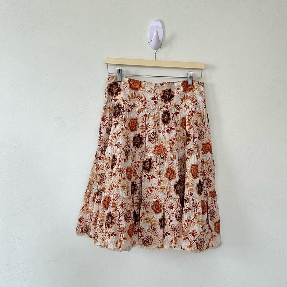 Brown Ruffle Skirt